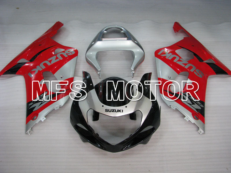 Suzuki GSXR600 2001-2003 Injection ABS Fairing - Factory Style - Black Red Silver - MFS2213 - Fairings Kit