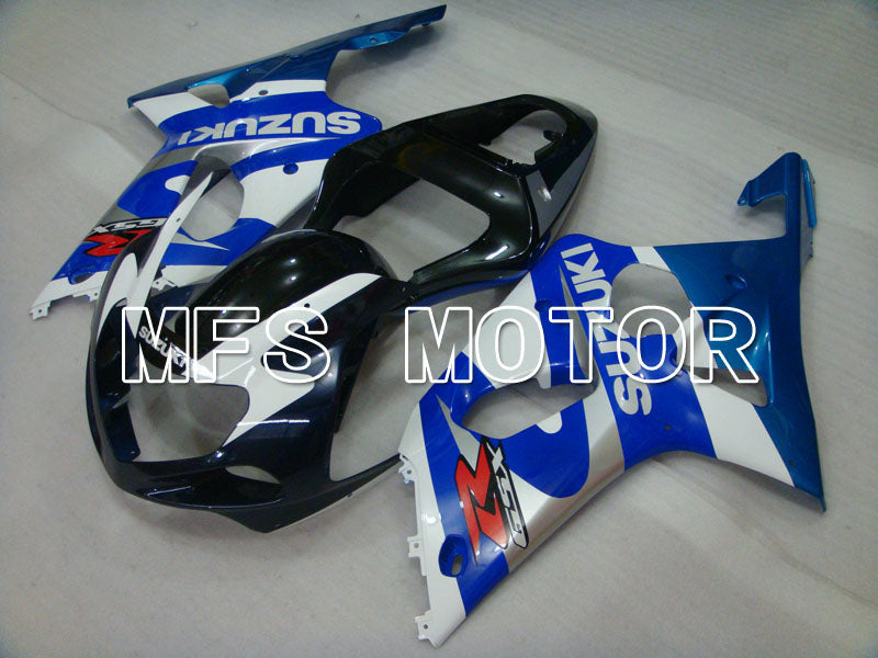 Suzuki GSXR600 2001-2003 Injection ABS Fairing - Factory Style - Black Wihte Blue - MFS2218 - Fairings Kit