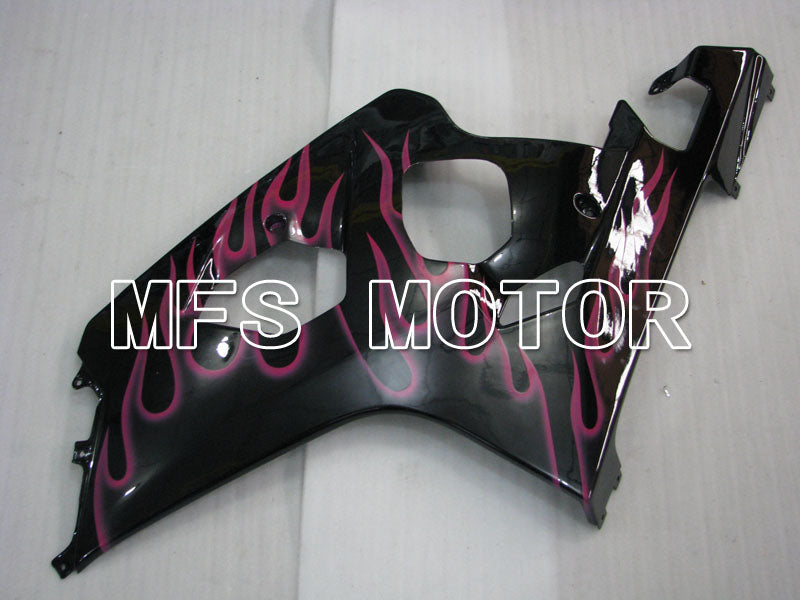 Suzuki GSXR600 GSXR750 2004-2005 Injection ABS Fairing - Flame - Black Red - MFS2239 - Fairings Kit