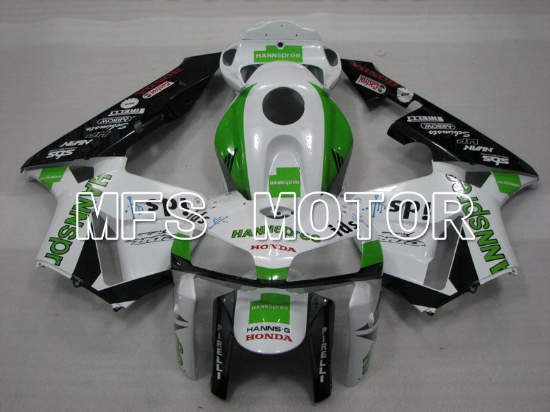Honda CBR600RR 2005-2006 Injection ABS Fairing - HANN Spree - Black White Green - MFS2251 - Fairings Kit
