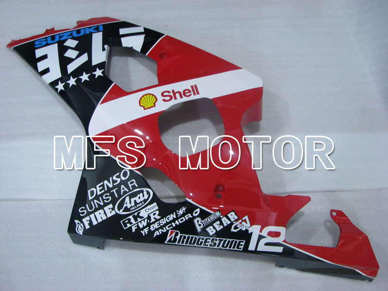 Suzuki GSXR600 GSXR750 2004-2005 Injection ABS Fairing - Shell - Black Red - MFS2297 - Fairings Kit