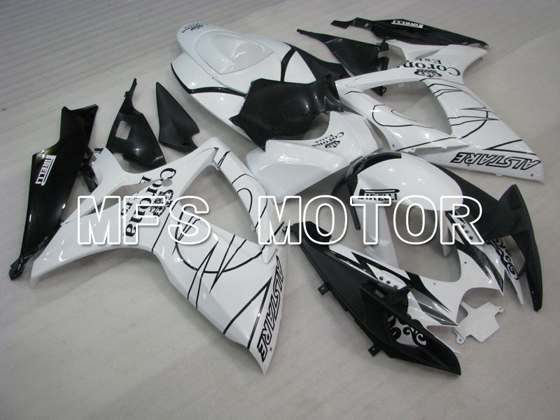 Suzuki GSXR600 GSXR750 2006-2007 Injection ABS Fairing - Corona - Black White - MFS2326 - Fairings Kit