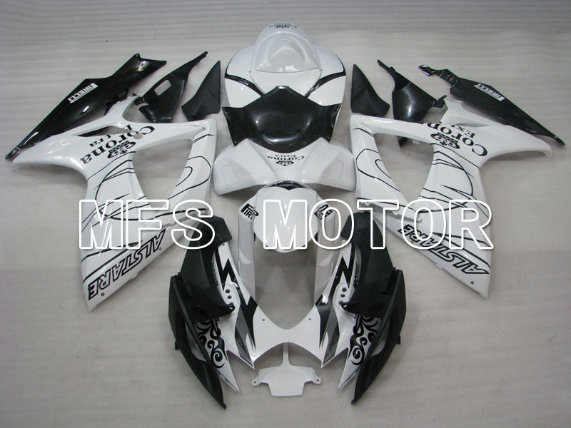 Suzuki GSXR600 GSXR750 2006-2007 Injection ABS Fairing - Corona - Black White - MFS2326 - Fairings Kit