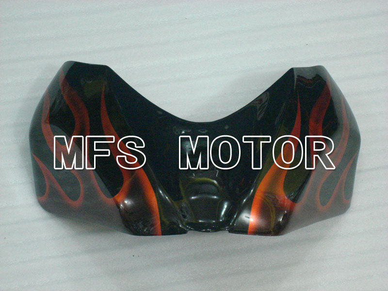 Suzuki GSXR600 GSXR750 2006-2007 Injection ABS Fairing - Flame - Black Orange - MFS2335 - Fairings Kit