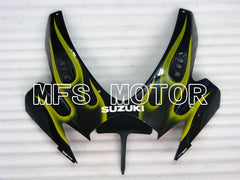 Suzuki GSXR600 GSXR750 2006-2007 Injection ABS Fairing - Flame - Black Yellow - MFS2341 - Fairings Kit