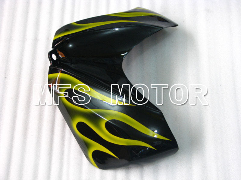 Suzuki GSXR600 GSXR750 2006-2007 Injection ABS Fairing - Flame - Black Yellow - MFS2341 - Fairings Kit
