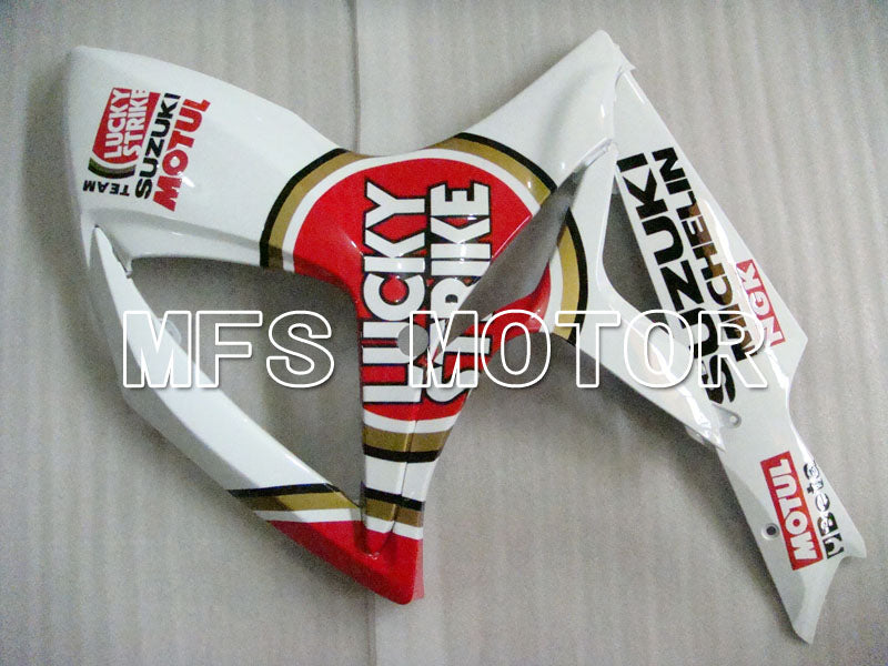 Suzuki GSXR600 GSXR750 2006-2007 Injection ABS Fairing - Lucky Strike - White Red - MFS2347 - Fairings Kit
