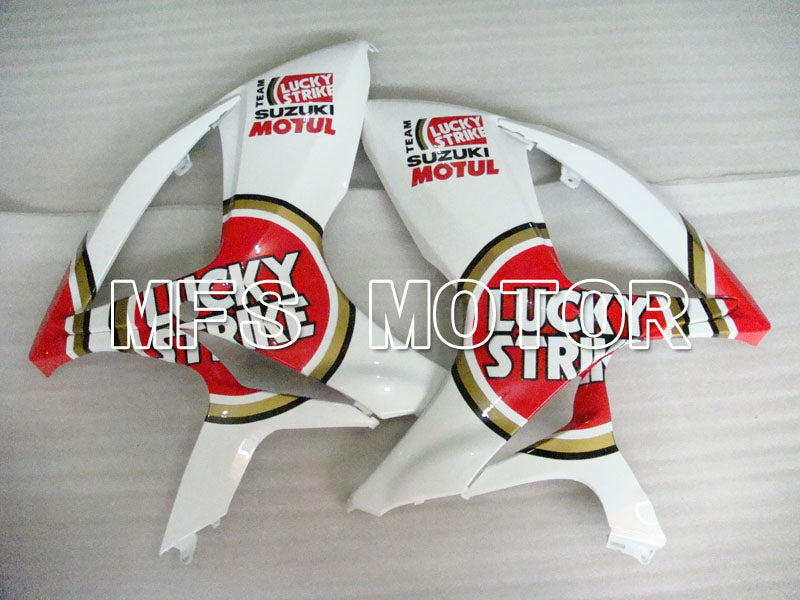 Suzuki GSXR600 GSXR750 2006-2007 Injection ABS Fairing - Lucky Strike - White Red - MFS2347 - Fairings Kit
