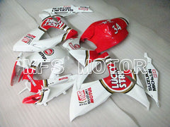 Suzuki GSXR600 GSXR750 2006-2007 Injection ABS Fairing - Lucky Strike - White Red - MFS2347 - Fairings Kit
