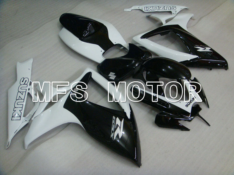 Suzuki GSXR600 GSXR750 2006-2007 Injection ABS Fairing - Factory Style - Black White - MFS2358 - Fairings Kit
