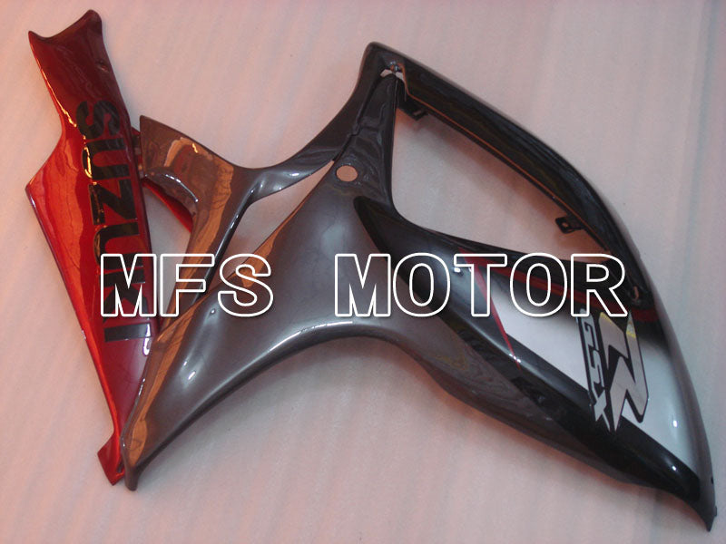 Suzuki GSXR600 GSXR750 2006-2007 Injection ABS Fairing - Factory Style - Black Red wine color - MFS2360 - Fairings Kit