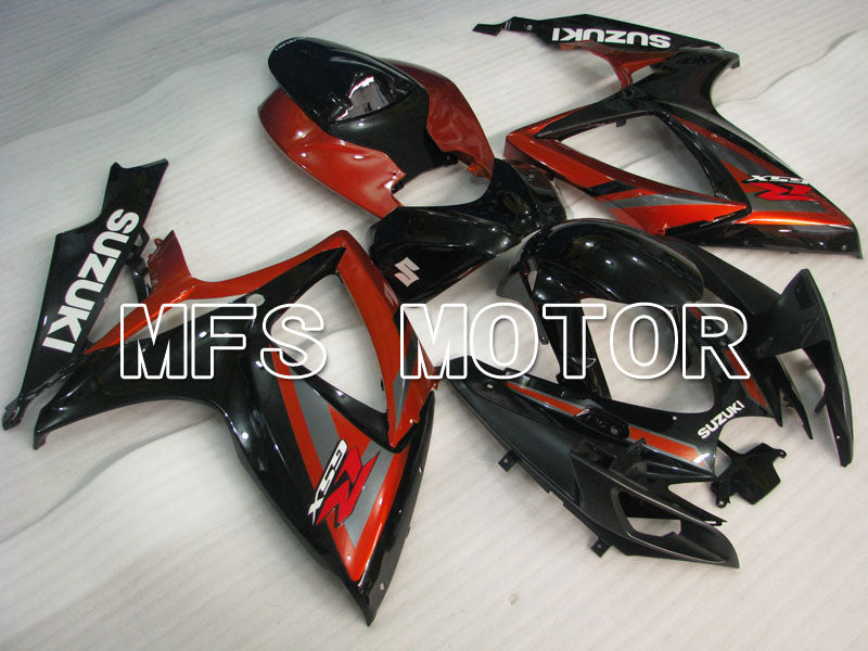 Suzuki GSXR600 GSXR750 2006-2007 Injection ABS Fairing - Factory Style - Black Red wine color - MFS2365 - Fairings Kit
