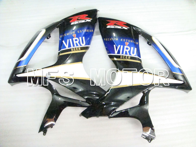 Suzuki GSXR600 GSXR750 2006-2007 Injection ABS Fairing - VIRU - Black White - MFS2370 - Fairings Kit