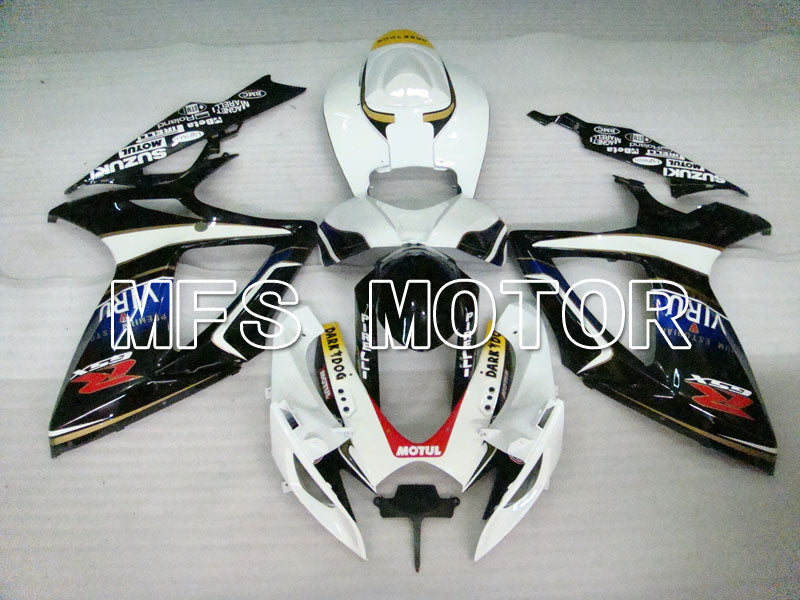 Suzuki GSXR600 GSXR750 2006-2007 Injection ABS Fairing - VIRU - Black White - MFS2370 - Fairings Kit