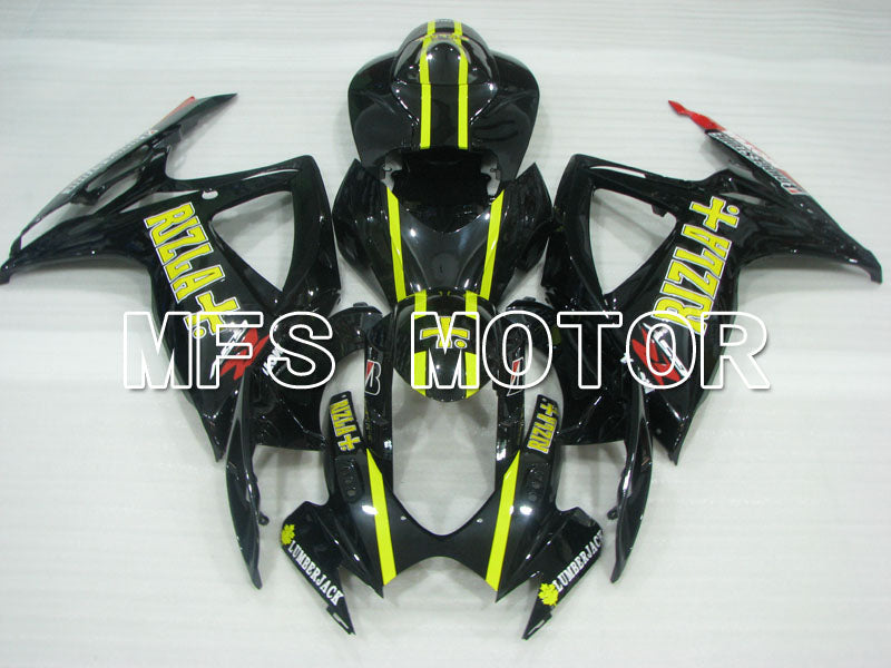 Suzuki GSXR600 GSXR750 2006-2007 Injection ABS Fairing - Rizla+ - Black - MFS2372 - Fairings Kit