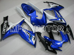 Suzuki GSXR600 GSXR750 2006-2007 Injection ABS Fairing - Factory Style - Blue White - MFS2378 - Fairings Kit
