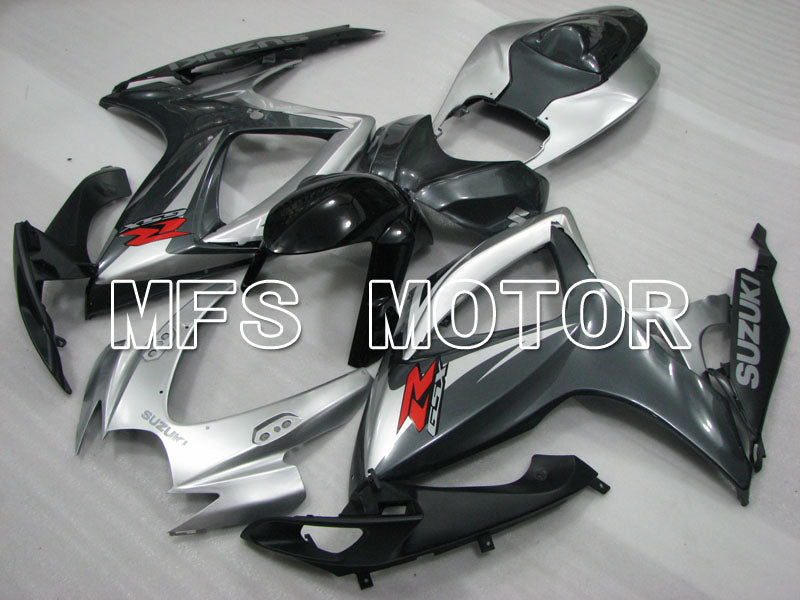 Suzuki GSXR600 GSXR750 2006-2007 Injection ABS Fairing - Factory Style - Black Silver - MFS2386 - Fairings Kit