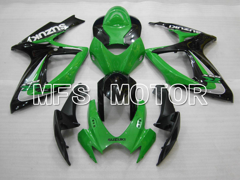 Suzuki GSXR600 GSXR750 2006-2007 Injection ABS Fairing - Factory - Black Green - MFS2419 - Fairings Kit