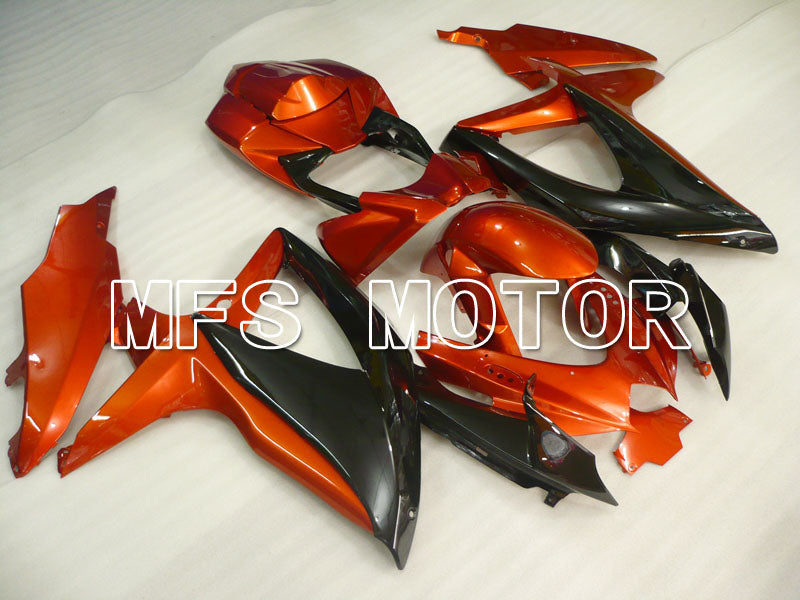 Suzuki GSXR600 GSXR750 2008-2010 Injection ABS Fairing - Factory Style - Black Orange - MFS2435 - Fairings Kit