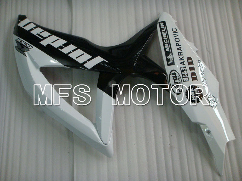 Suzuki GSXR600 GSXR750 2008-2010 Injection ABS Fairing - Jordan - Black White - MFS2449 - Fairings Kit