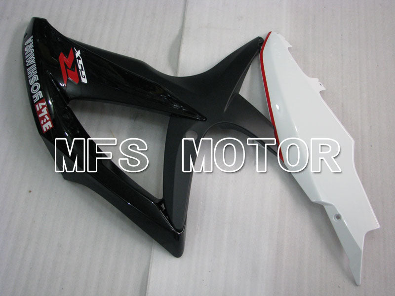 Suzuki GSXR600 GSXR750 2008-2010 Injection ABS Fairing - YOSHIMURA - Black White - MFS2452 - Fairings Kit
