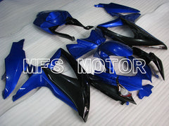 Suzuki GSXR600 GSXR750 2008-2010 Injection ABS Fairing - Factory Style - Black Blue - MFS2467 - Fairings Kit