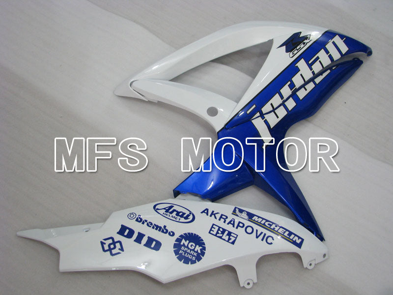 Suzuki GSXR600 GSXR750 2008-2010 Injection ABS Fairing - Jordan - Blue White - MFS2488 - Fairings Kit