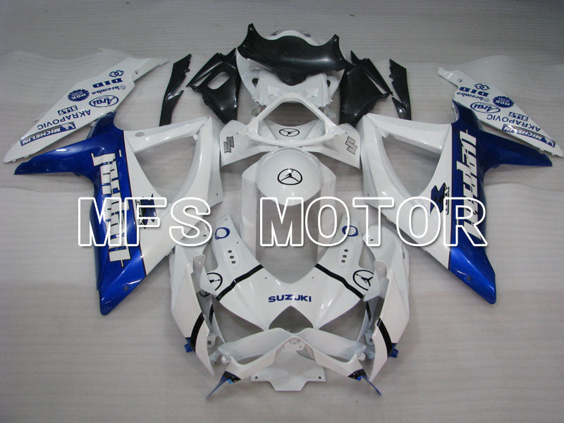 Suzuki GSXR600 GSXR750 2008-2010 Injection ABS Fairing - Jordan - Blue White - MFS2488 - Fairings Kit
