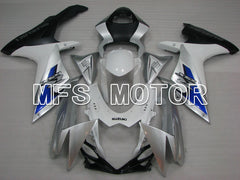 Suzuki GSXR600 GSXR750 2011-2024 Injection ABS Fairing - Factory Style - Silver White - MFS2518 - Fairings Kit
