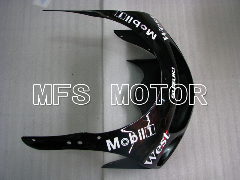 Suzuki GSXR600 1997-2000 ABS Fairing - West - Black White - MFS2535 - Fairings Kit