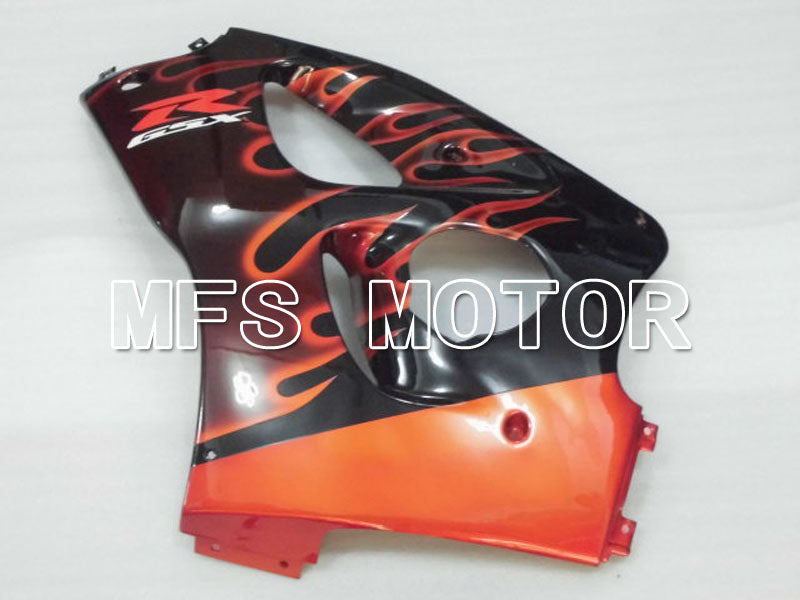 Suzuki GSXR600 1997-2000 ABS Fairing - Flame - Black Orange - MFS2560 - Fairings Kit