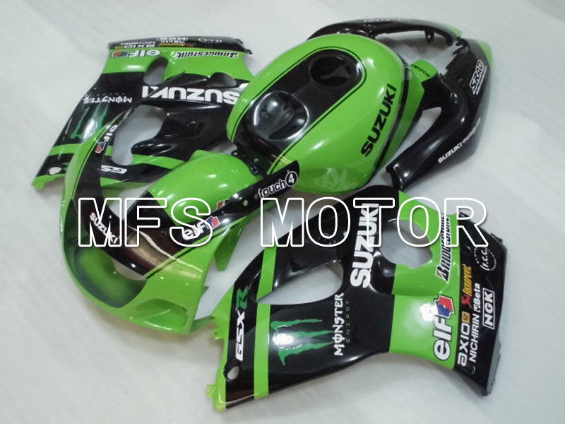 Suzuki GSXR600 1997-2000 ABS Fairing - Monster - Black Green - MFS2561 - Fairings Kit