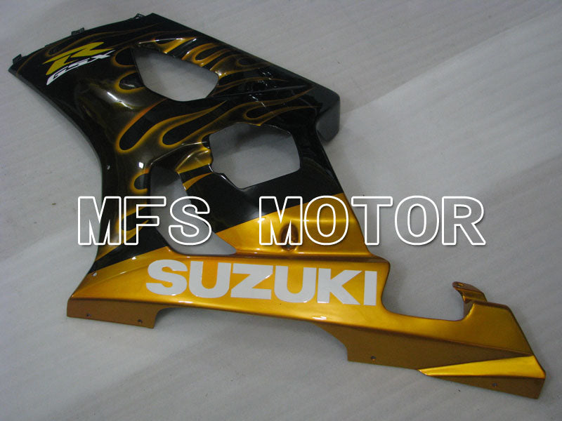Suzuki GSXR1000 2003-2004 Injection ABS Fairing - Flame - Black Yellow - MFS2577 - Fairings Kit