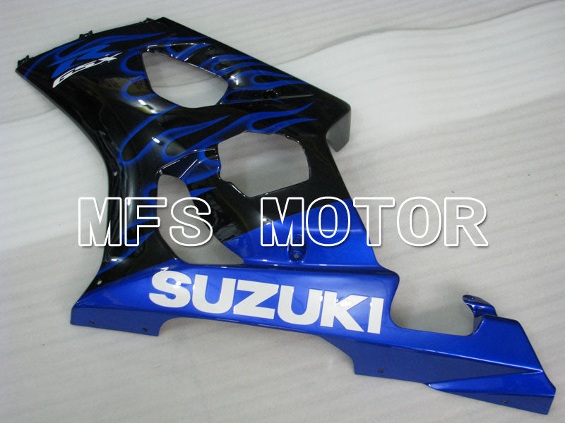 Suzuki GSXR1000 2003-2004 Injection ABS Fairing - Flame - Black Blue - MFS2579 - Fairings Kit