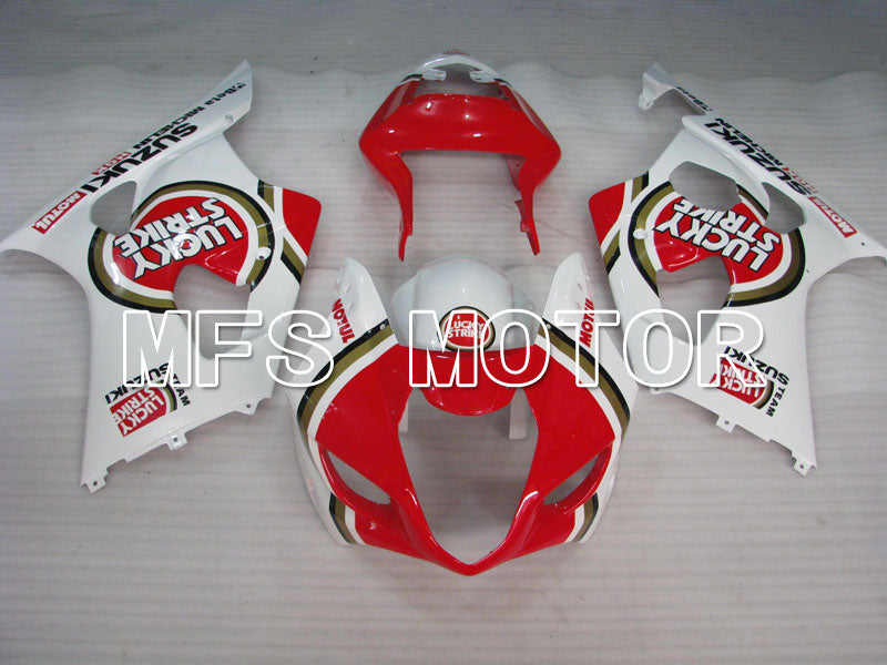 Suzuki GSXR1000 2003-2004 Injection ABS Fairing - Lucky Strike - Red White - MFS2583 - Fairings Kit