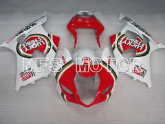 Suzuki GSXR1000 2003-2004 Injection ABS Fairing - Lucky Strike - Red White - MFS2583 - Fairings Kit