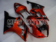 Suzuki GSXR1000 2003-2004 Injection ABS Fairing - Factory Style - Black Orange - MFS2616 - Fairings Kit