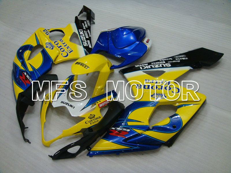 Suzuki GSXR1000 2005-2006 Injection ABS Fairing - Blue Yellow - Corona - MFS2621 - Fairings Kit
