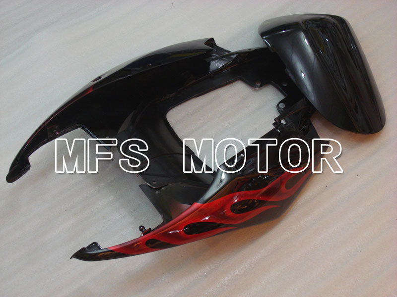 Suzuki GSXR1000 2005-2006 Injection ABS Fairing - Flame - Black Red - MFS2625 - Fairings Kit