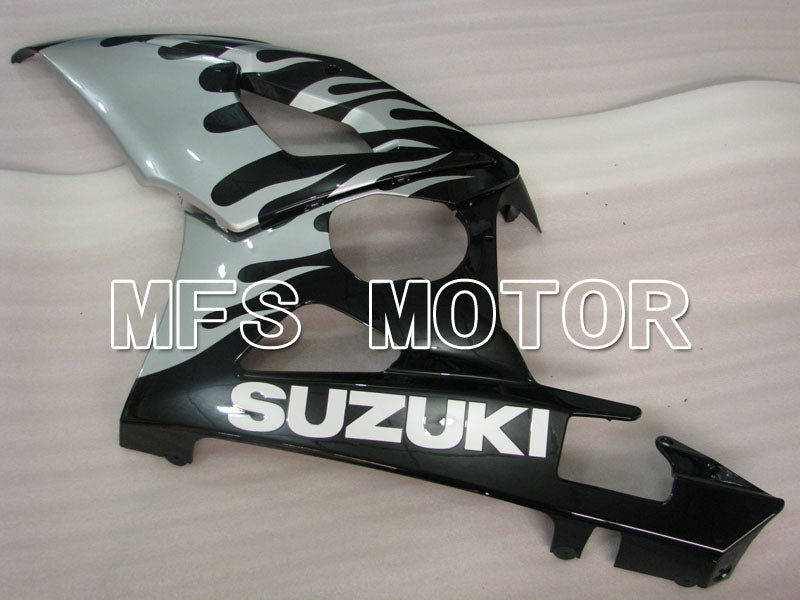 Suzuki GSXR1000 2005-2006 Injection ABS Fairing - Flame - Black Silver - MFS2627 - Fairings Kit