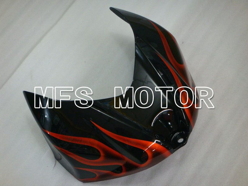 Suzuki GSXR1000 2007-2008 Injection ABS Fairing - Flame - Black Red - MFS2668 - Fairings Kit