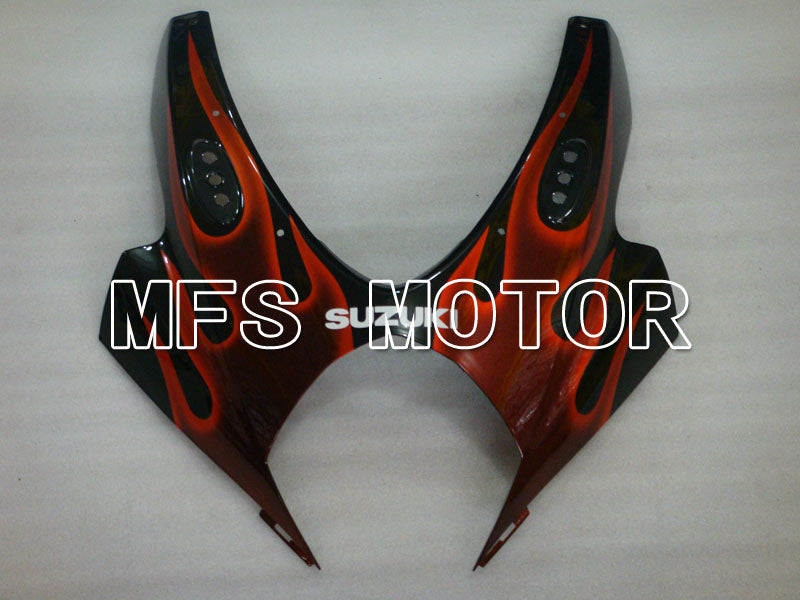 Suzuki GSXR1000 2007-2008 Injection ABS Fairing - Flame - Black Red - MFS2668 - Fairings Kit