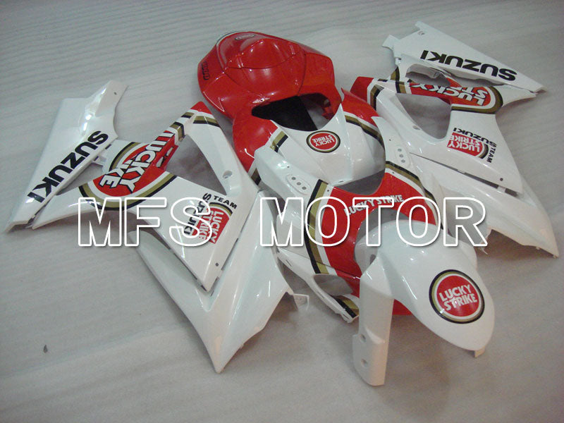 Suzuki GSXR1000 2007-2008 Injection ABS Fairing - Lucky Strike - Red White - MFS2671 - Fairings Kit