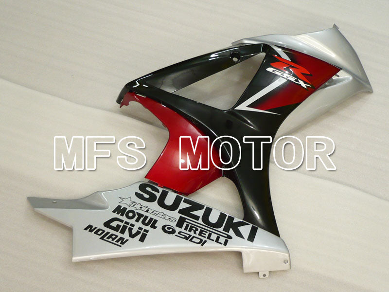 Suzuki GSXR1000 2007-2008 Injection ABS Fairing - Factory Style - Black Red - MFS2695 - Fairings Kit