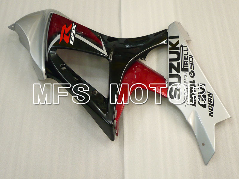 Suzuki GSXR1000 2007-2008 Injection ABS Fairing - Factory Style - Black Red - MFS2695 - Fairings Kit