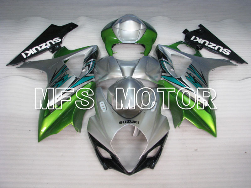 Suzuki GSXR1000 2007-2008 Injection ABS Fairing - Factory Style - Silver Green - MFS2696 - Fairings Kit