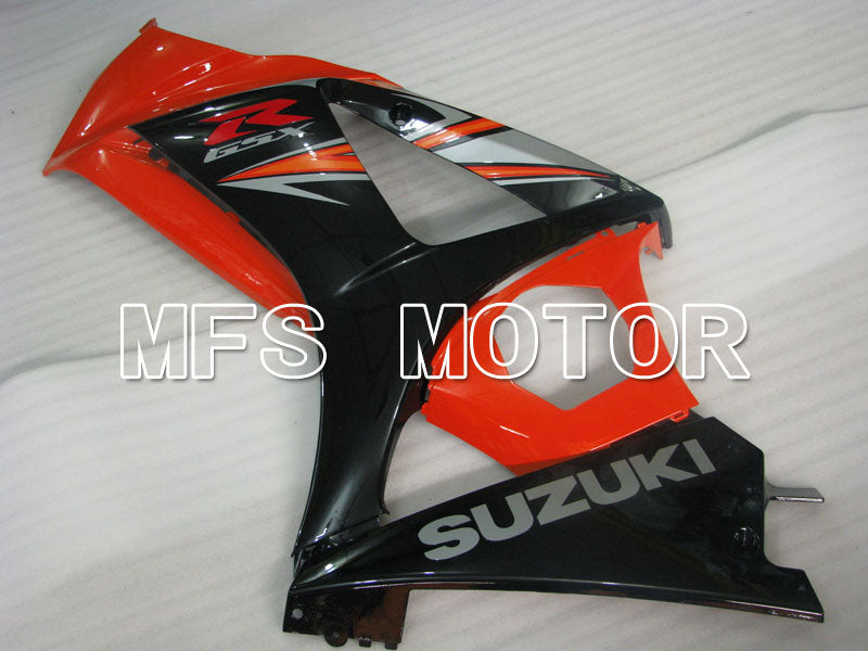 Suzuki GSXR1000 2007-2008 Injection ABS Fairing - Factory Style - Black Orange - MFS2697 - Fairings Kit