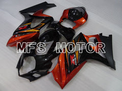 Suzuki GSXR1000 2007-2008 Injection ABS Fairing - Factory Style - Black Orange - MFS2698 - Fairings Kit
