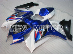 Suzuki GSXR1000 2007-2008 Injection ABS Fairing - Factory Style - White Blue - MFS2706 - Fairings Kit