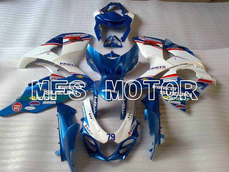 Suzuki GSXR1000 2009-2016 Injection ABS Fairing - Customize - White Blue - MFS2715 - Fairings Kit